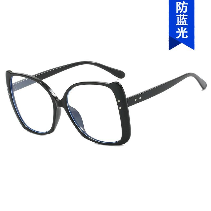 2023 New Arrival Fashion Designer Big Frame Women Sunglasses Oversized square Frame Rivet Sunglasses
