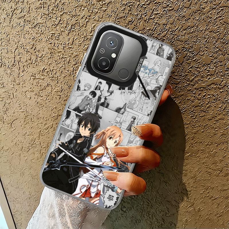 Ударопрочный чехол для телефона Sword Art Online для Xiaomi Poco X7 X6 X5 X3 Pro F7 Ultra M8 Redmi 15C 15 14C 13C 12C 10C 13 12 10