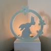 Easter Rabbit Candle Holder Mold with Base for Making Easter Decoration Candle Holder Tealight Holder Table Ornament