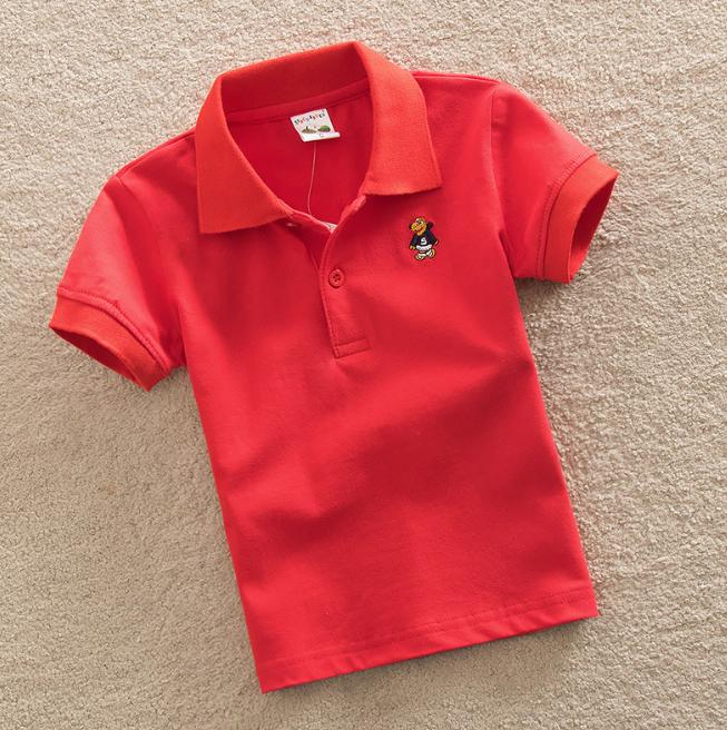 Детская летняя детская одежда с коротким рукавом, средняя и большая детская футболка, хлопковая полосатая рубашка-поло