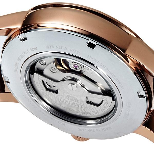 Orient Мужской RN-AK0002Y (КЛАССИЧЕСКОЕ СОЛНЦЕ И ЛУНА) Круглые часы из коричневой нержавеющей стали с несколькими стрелками, аналоговые