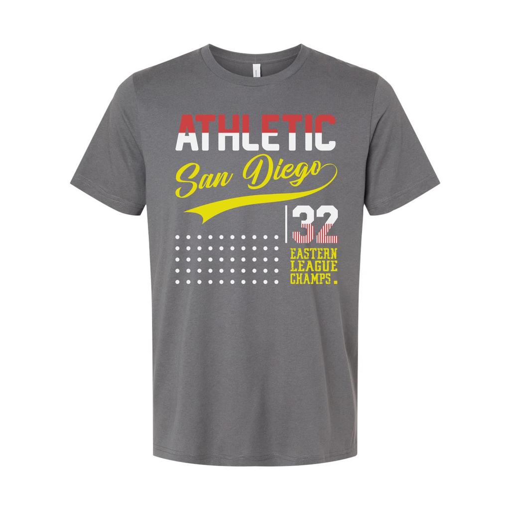 Athletic San Diego 32 Eastern League Champs Graphic T Shirt For Unisex Tee