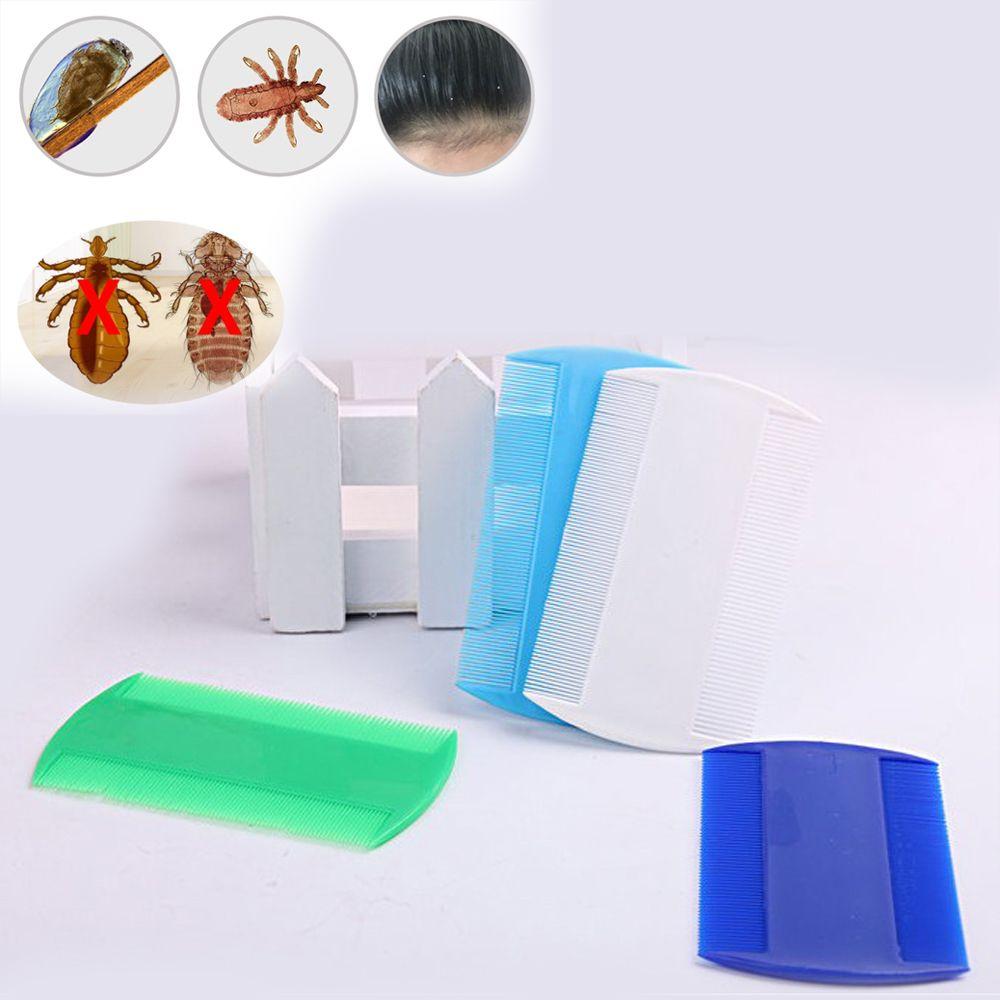 White Double Sided Hair Styling Tools Nit Combs Head Lice Detection Lice Flea Nit Removal Lice Comb