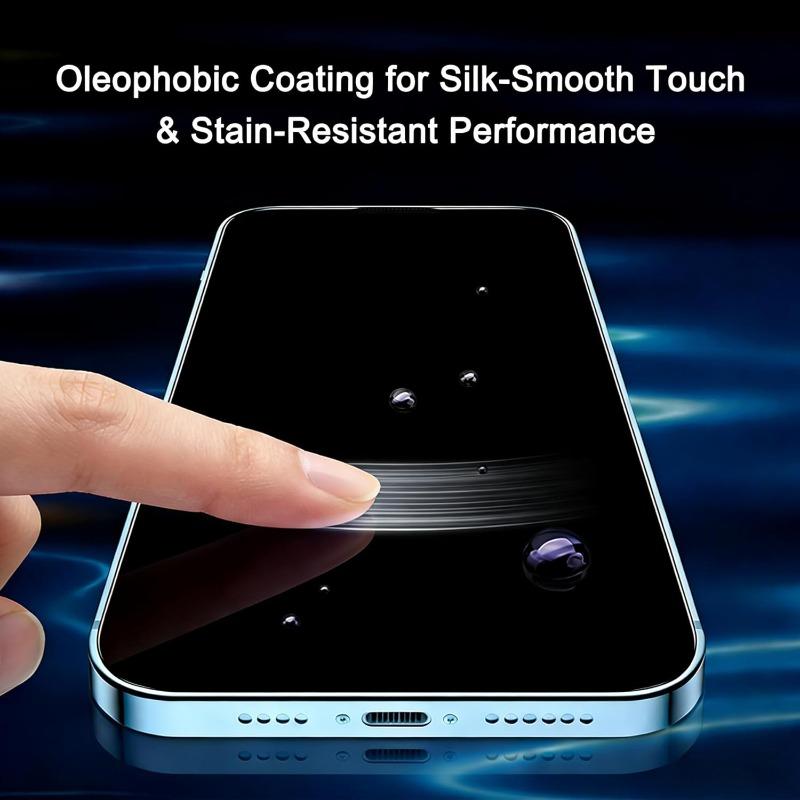 Защитное стекло с защитой от подглядывания на 360° для iPhone pro Max Air 16 15 plus, закаленное стекло, чувствительное к лицу