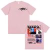 Rapper Maka Aura Tour Album 2025 T Shirts for Unisex Women Vintage Style Harajuku Street Tshirt Casual High Quality Cotton T Shirt