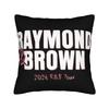 Decorative Pillow Cover Chris Brown Usher RB Tour  Merch Home  Pillow Case Cover Square Multi Size