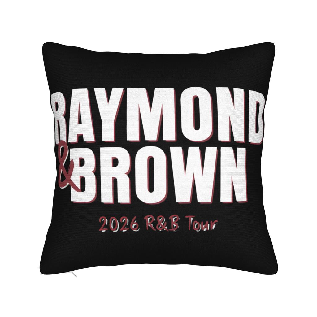 Decorative Pillow Cover Chris Brown Usher RB Tour Merch Home Pillow Case Cover Square Multi Size