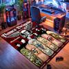 Ковер с логотипом скейтборда Powell Peralta, подходит для гостиной, спальни, игровой комнаты, компьютерной комнаты и домашнего декора.
