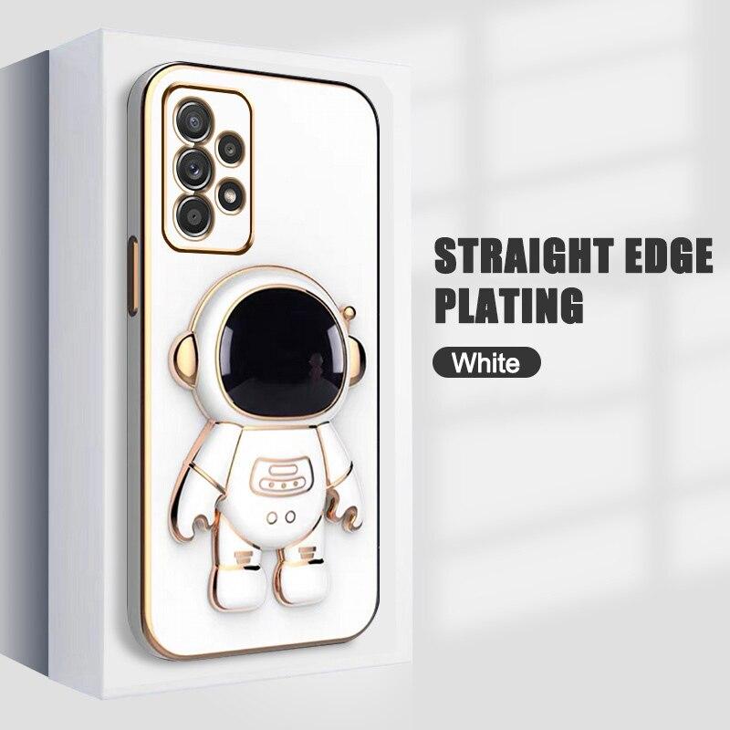 Роскошный чехол-подставка с астронавтом для Samsung Galaxy A53 A73 A13 A52 A72 A32 A22 A23 A12 A51 A71 A52S 5G 4G, держатель для телефона, мягкий чехол
