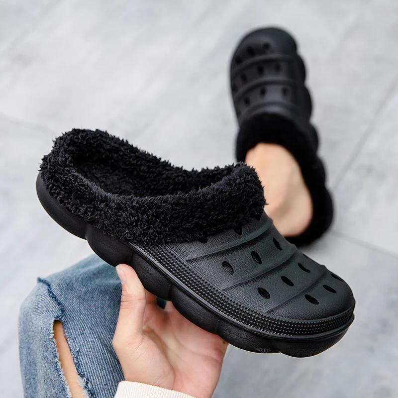Men's Slippers Non-slip Thick Bottom Slippers Shoes for Men Couple Women Home Shoes Wear-resistant Ventilate Unisex Waterproof