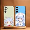 Чехол для телефона U-Usada Anime P-Pekoras для Samsung Galaxy A20, A21s, A22, A31, A32, A52, A53, A72, 73, A80 Мягкий черный чехол