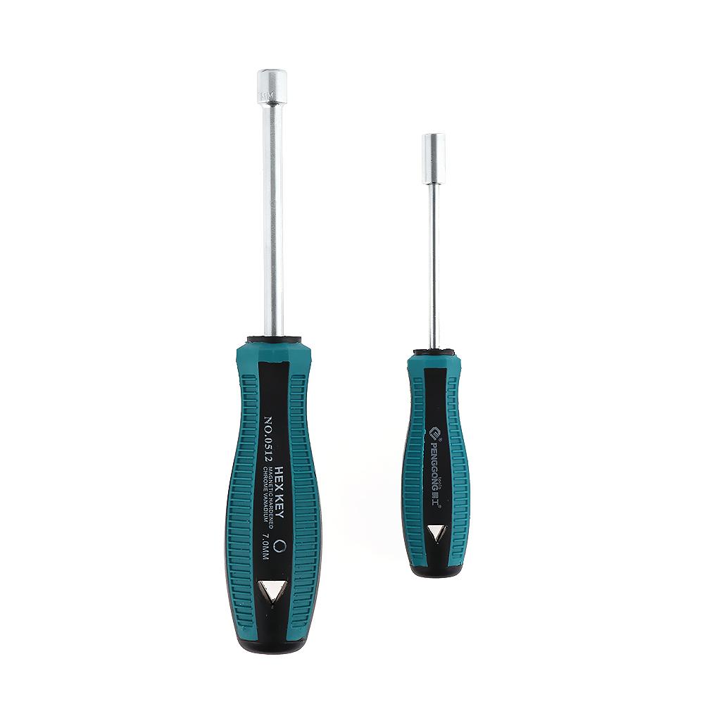 Repair Hex Nut Key Anti-slip Handle Socket Driver Nutdriver Wrench Screwdriver