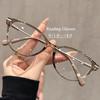 New Trendy Finished Prescription Far Sight Glasses Luxury Cat Eye Frame Ladies Reading Eyeglasses Fashion Eyewear Diopter
