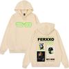 Худи с принтом Feid Ferxxo Tour для мужчин и женщин, модные толстовки, повседневные, хип-хоп, свободные, с длинными рукавами, оверсайз, пуловер