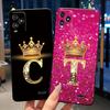 Crown Initial Letter Black Case For BLU View 5 Pro Protective Soft Silicone Shockproof Casing For BLU View 5 Pro Back Cover