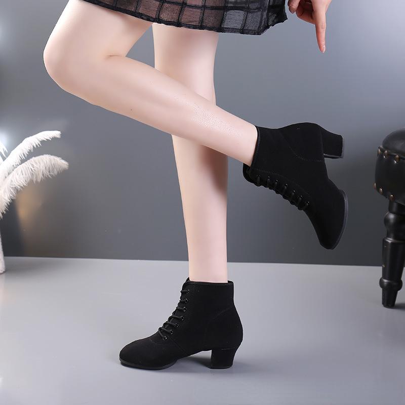 Продаются хорошо дышащие туфли женские танцевальные туфли на шнуровке каблуки женские бальные латинские танцевальные туфли Высокая помощь большой размер 34-41