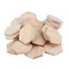 25Pcs Hex Wood Chips 38mm Blank Unfinished Wooden Cutouts Slices for DIY Decorations Crafts