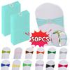 Party Spandex Chair Sashes Bands with Buckles Chair Sashes Bows for Wedding Banquet Birthday Decoration Ceremony Hotel Reception