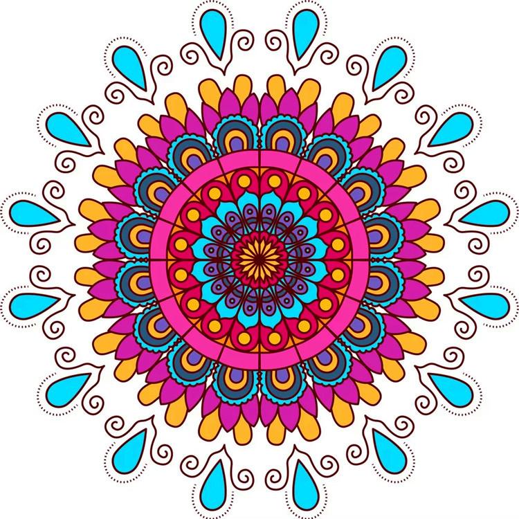 5D алмазная живопись, поделки, украшения для дома, настенная Мандала, цветок, декоративная картина, вышивка крестиком, полный комплект