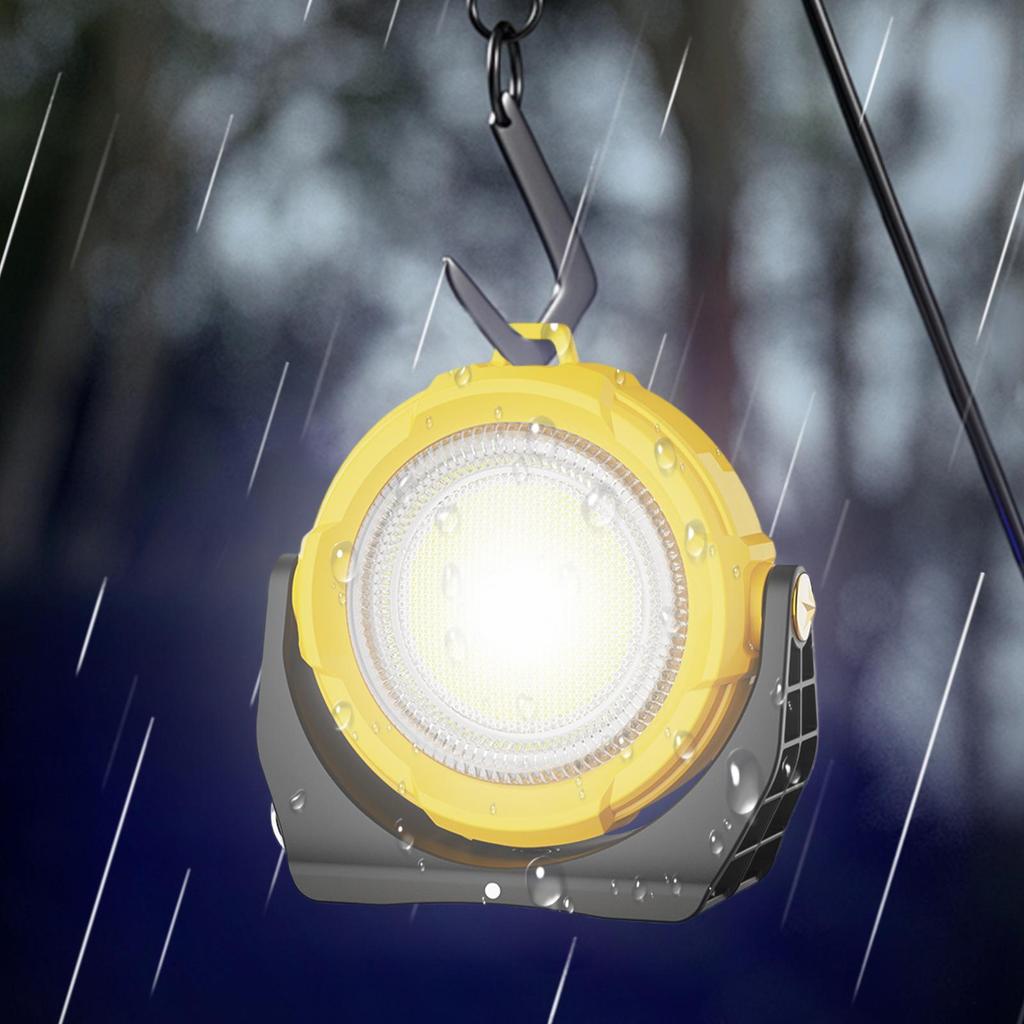 Rechargeable Work Light RGB Portable Work Light Solar Charging Magnetic Multi-mode Waterproof Lamp For Car Job Site Outdoor