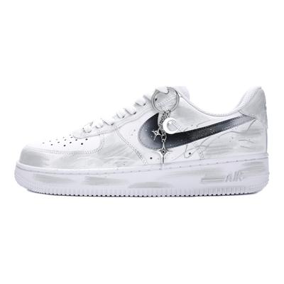 Nike Air Force 1 Нескользящие, Износостойкие, Легкие Низкие Кеды для Скейтбординга Мужские Черно-белые CW2288-111(Команда18-)