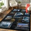 Nautical Maritime Dreams Pattern Rug Floor Mat for Living Room or Bedroom Soft and Comfortable Carpet a Gift for Birthday and Holiday.