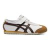 ONITSUKA TIGER Mexico 66 Kids Comfortable Versatile Non-Slip Durable Support Low-Top Casual Shoes Kids Sneaker White Brown 1184A049-113