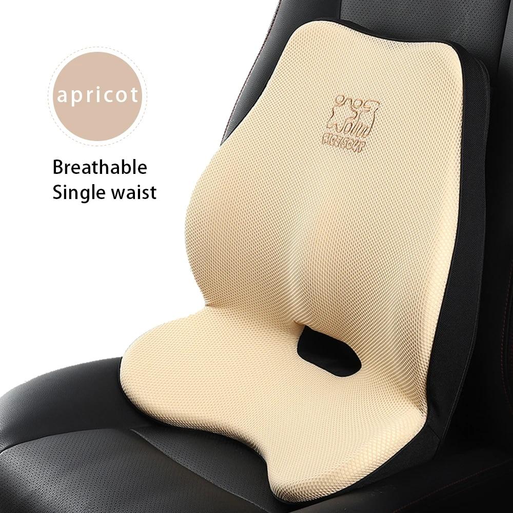 Качественный подголовник автомобиля, поддержка шеи, дышащая защита, подушка для поясницы, хлопковая защитная подушка с автопамятью, подушка для шеи автомобиля