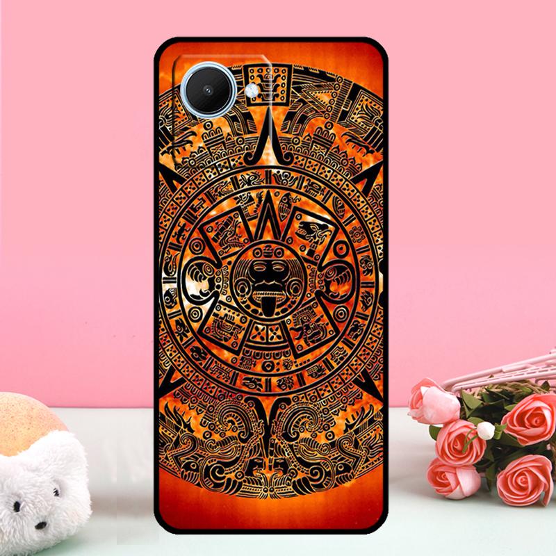 Узор из дерева с календарем майя для Realme GT 5 Pro GT3 Neo5 9 10 11 12 Pro Plus C25s C21Y C30 C31 C33 C51 C53 C55 C35 чехол