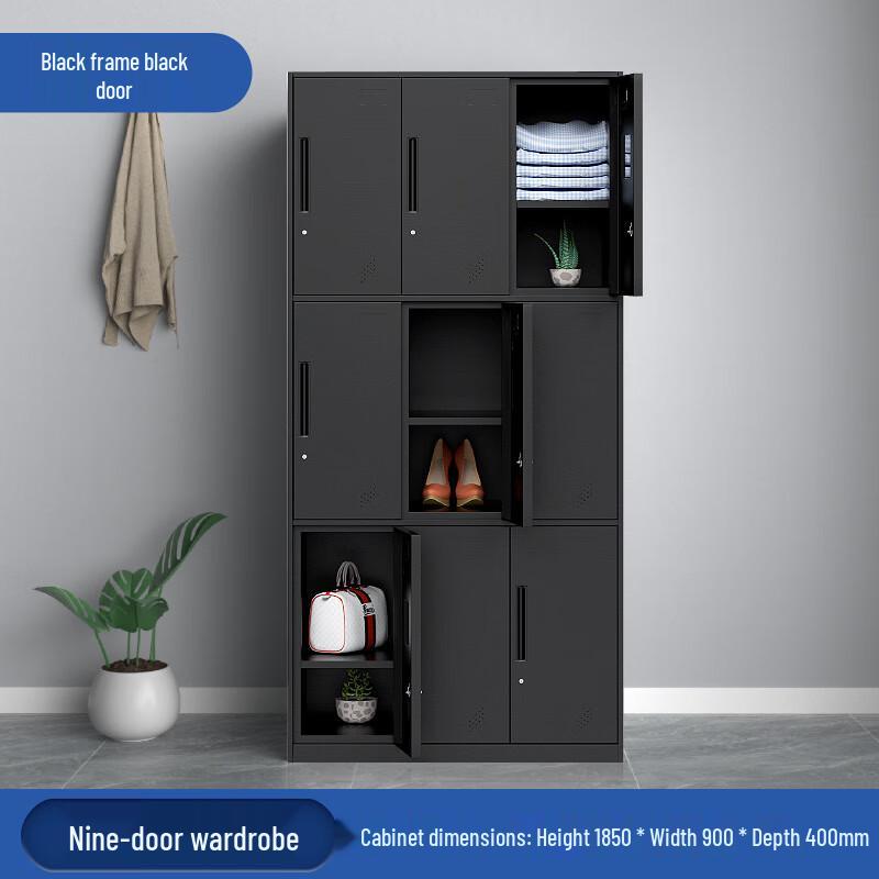 Steel Employee Locker - 9-Door Narrow Design