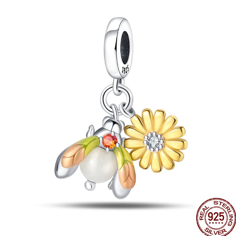 Copper Pumpkin Maple Leaf Squirrel Scarecrow Harvest Autumn Charm Beads Suitable For Pan Original Bracelet