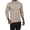 DeepSEA Zigzag Patterned Full Turtleneck Slim Fit Turtleneck Knitwear Sweater 2505497