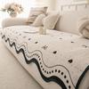 Chenier Four Seasons Universal Sofa Cushion New Irregular Sofa Cover Fixed Non-Slip Leather Sofa Cushion