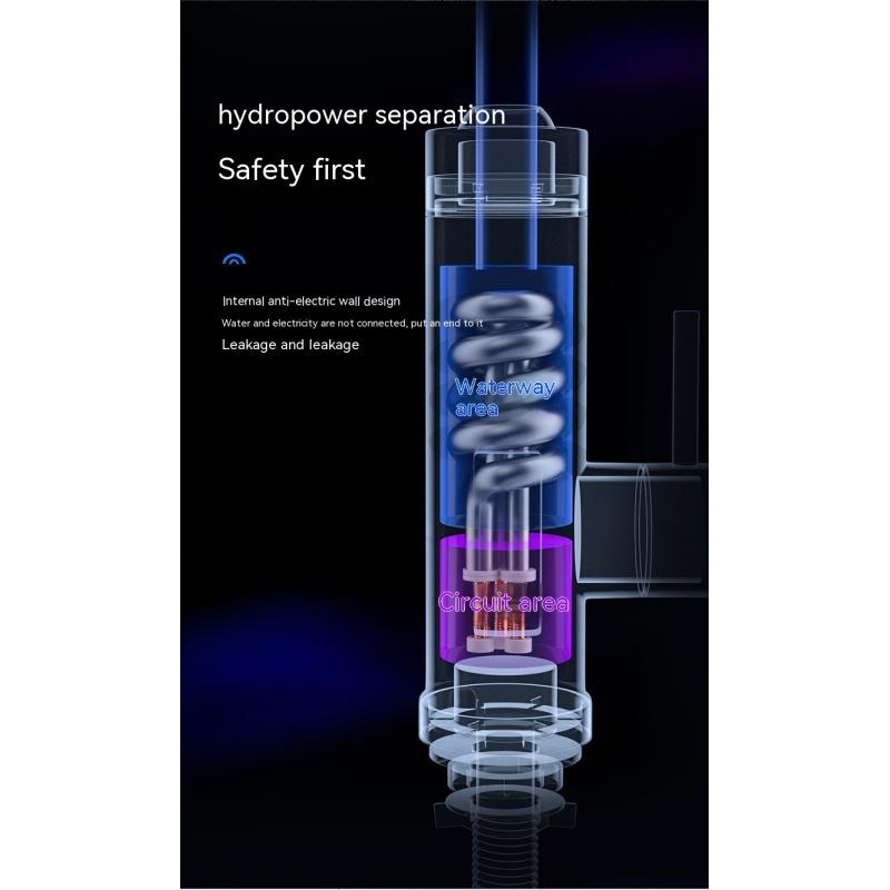 Кухонный электрический кран для горячей воды из нержавеющей стали, мгновенный трехсекундный кран для горячей воды, горячая и холодная вода