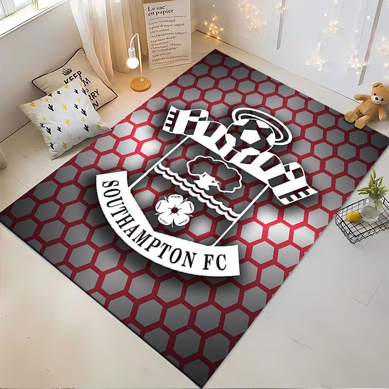 Southampton FC Logo Carpet suitable as a non-slip mat for the living room or bedroom sofa