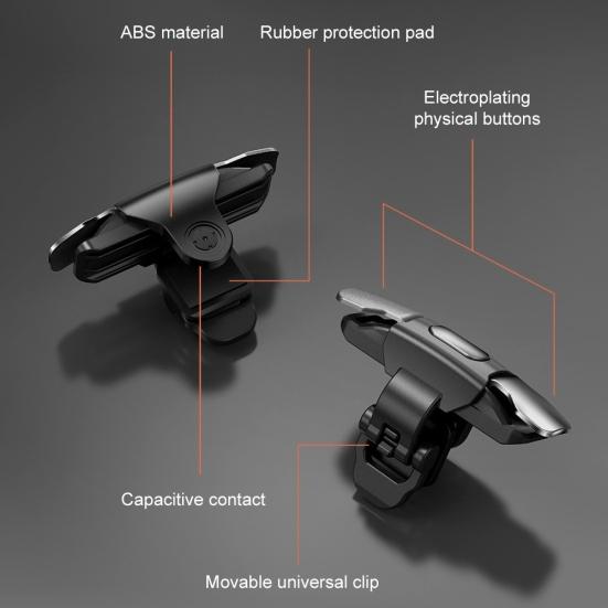 2Pcs S03 Metal Buttons Mobile Games Trigger Controller for Android/iOS