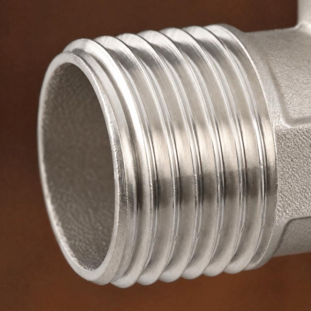2PCS Stainless Steel Pipe Joint 3 Way 3 Way Diverter Durable Water Pipe Connector Home Water System