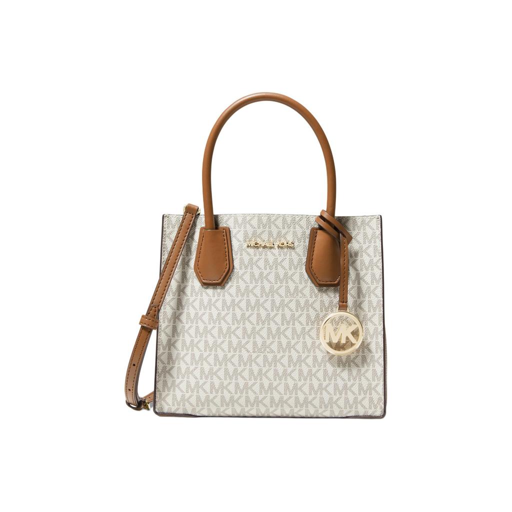 Michael Kors Mk Mercer Classic Винтажная Цветочная Гармошка Сумка Через Плечо Женская Сумка Через Плечо Ванильный 35S1GM9M2B-150