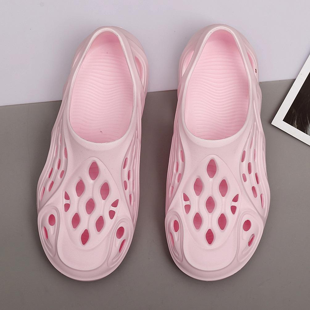 Пара кокосовых дырок обувь мужчины наступают на дерьмо чувство полые сандалии летняя пляжная обувь педаль сумка головные тапочки прилив