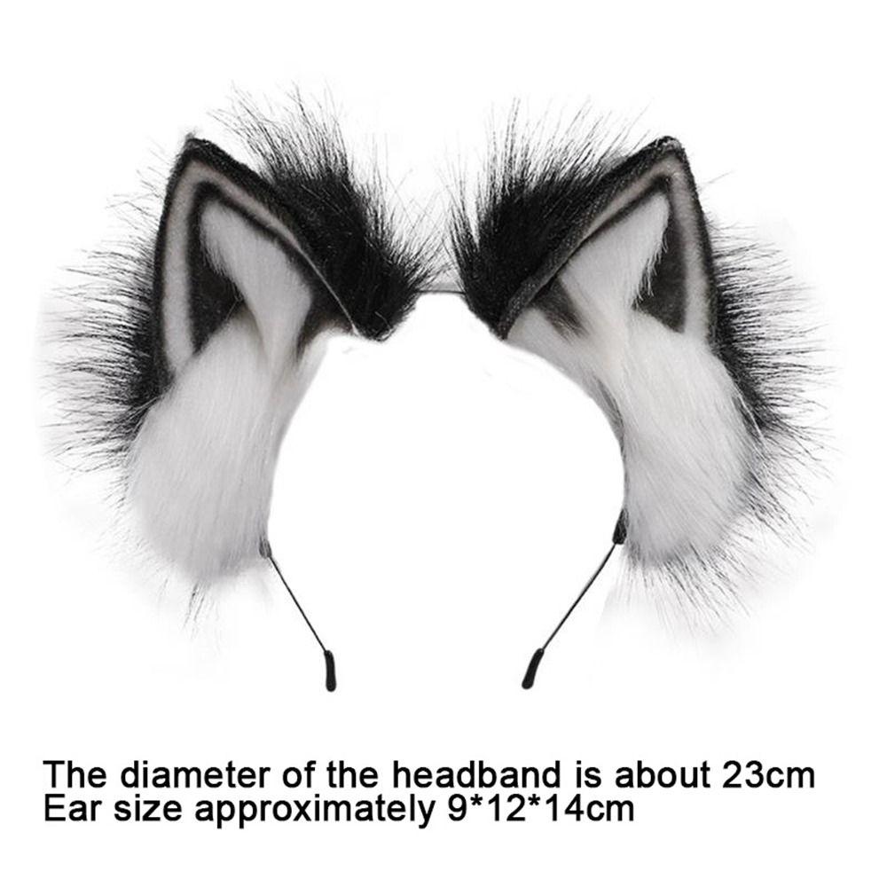 Plush Cat Ear Headband Simulation Hairband Fashion Anime Hair Hoops Women Girls