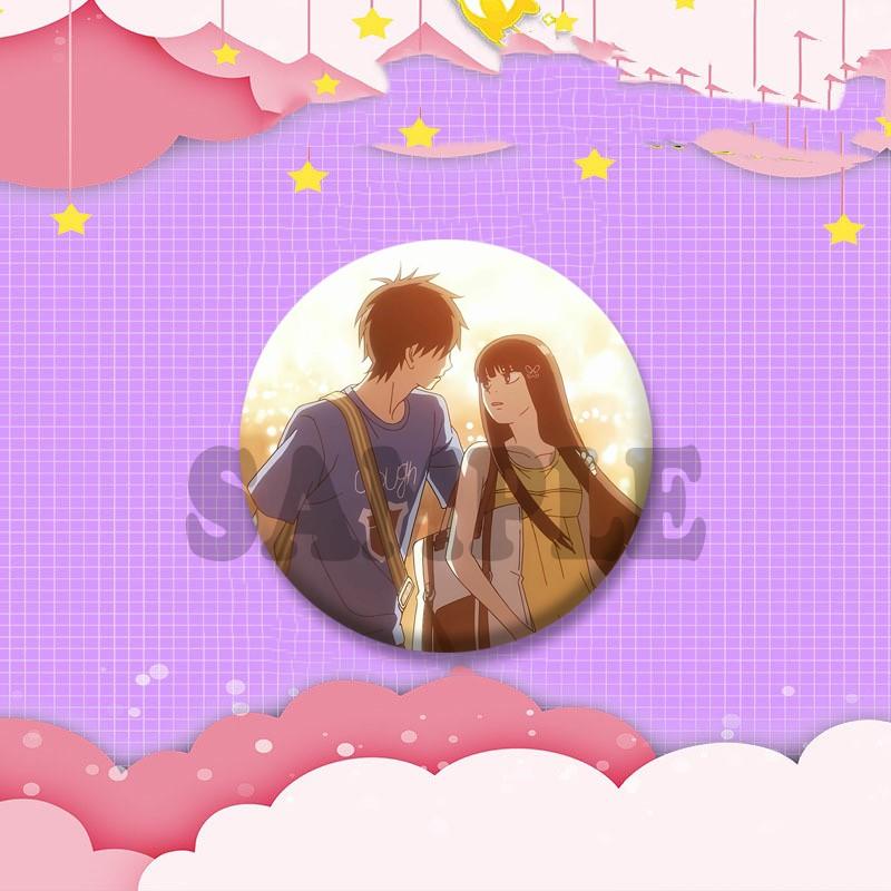 Cute Love Anime From Me To You Button Pins Sawako Kuronuma Shota Kazehaya Cartoon Badges Cosplay Brooch for Bag Hat Accessories