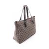 Used FENDI Zucchino Tote Bag canvas leather Brown Beige Used Women