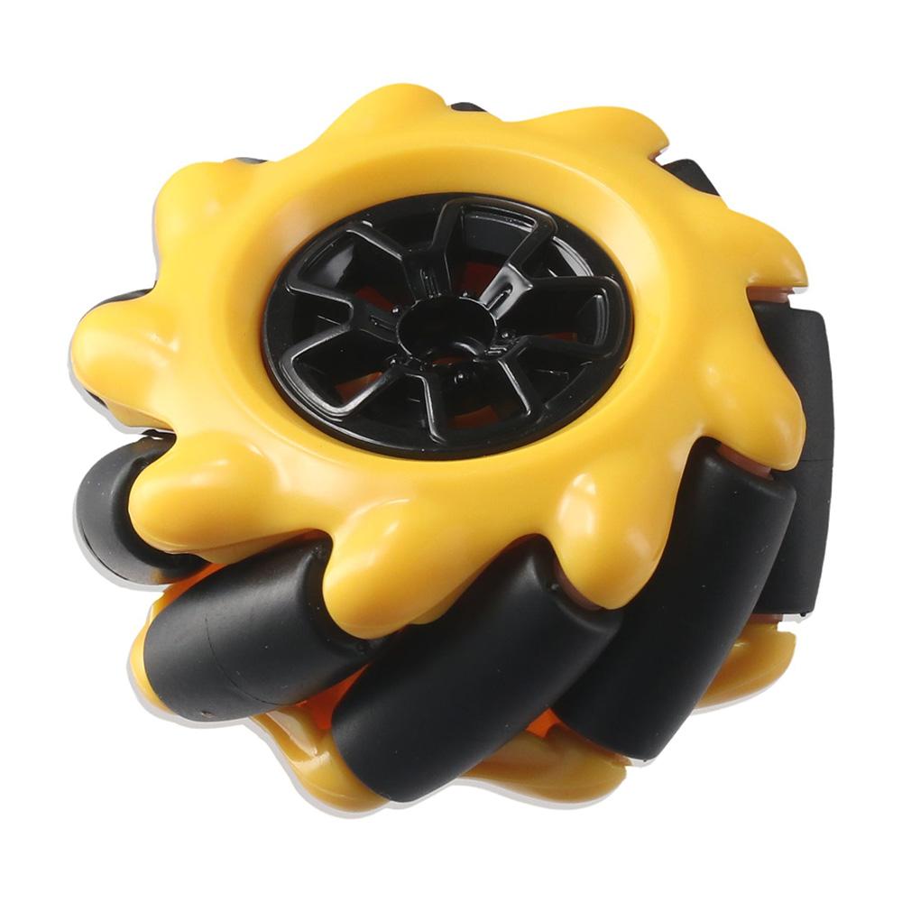 1Pc Plastic Mecanum Wheel Yellow Smart Robot Car Parts 48mm Omni-Directional Wheel for TT Motor Arduino DIY Robot Car