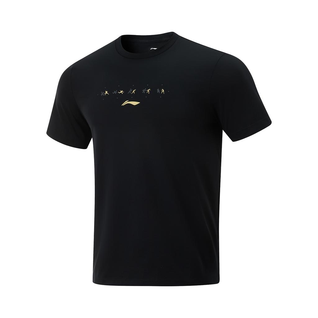 Li Ning Коллекция Настольный теннис Коллекция Спортивный образ жизни Футболка Унисекс Черный AHSV439-1