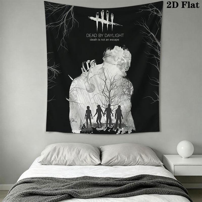Dead by Daylight poster Wall Hanging Printed Fabric Blanket Decorative Tapestries for Bedroom Living Room Home Decor