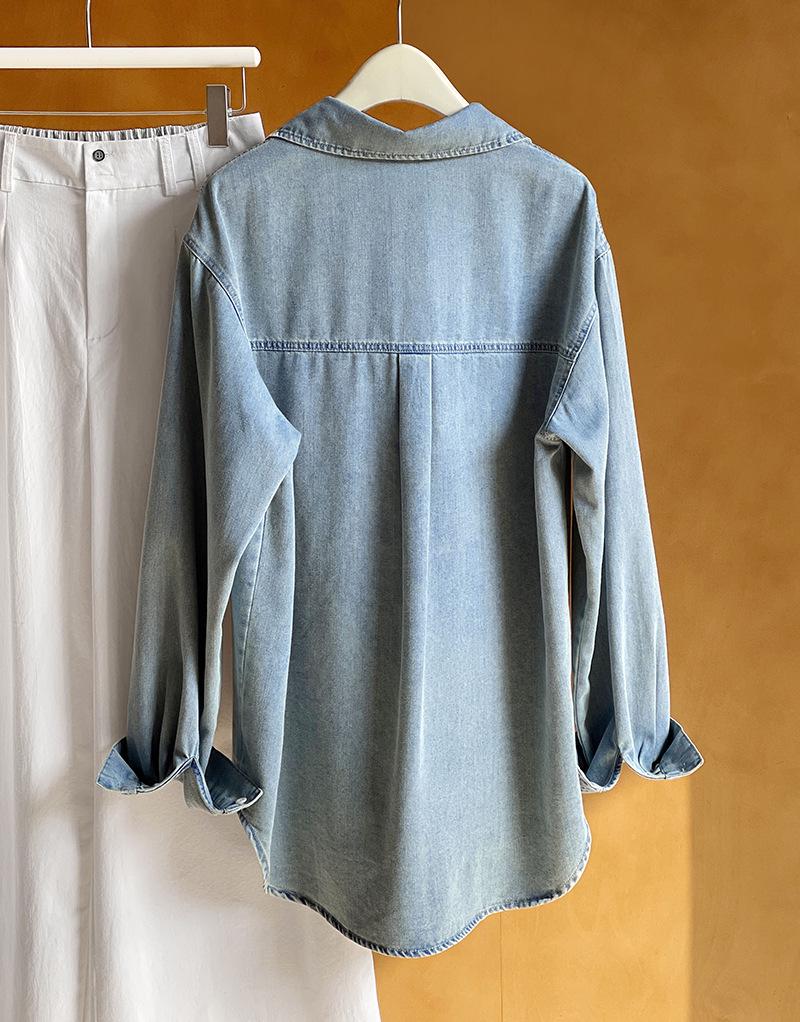 Джинсовая куртка Juzhi с весенней вышивкой, длинный рукав 22335.