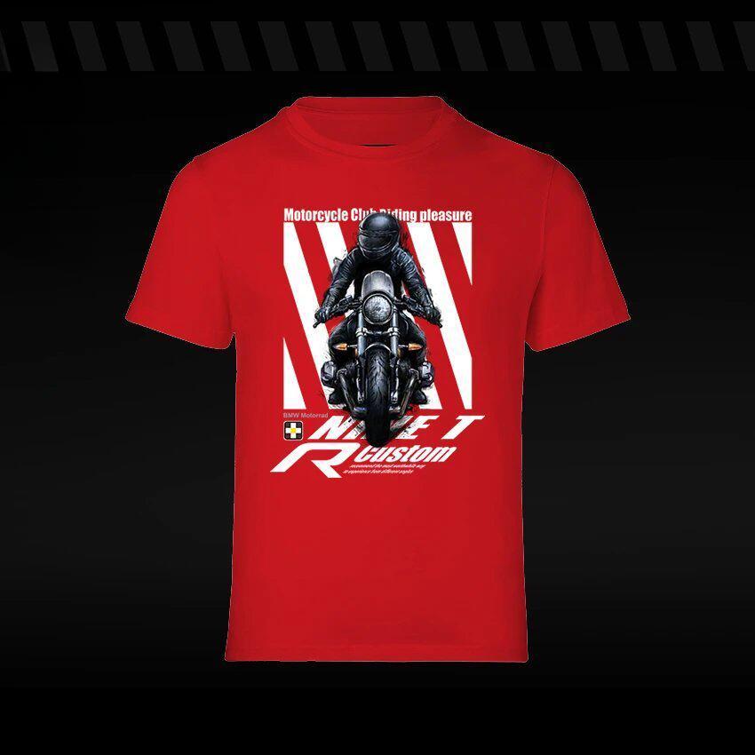 2026 Motorcycle Latte R Nine T Motorcycle Unisex Summer ShortSleeved TShirt Large Size Printed Custom Clothes