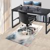 1pc Flower Crown Cat Themed Rug for Home Decor, Non-slip Office Carpet, Chair mat, Outdoor Mat, Christmas and Halloween gifts-0731023