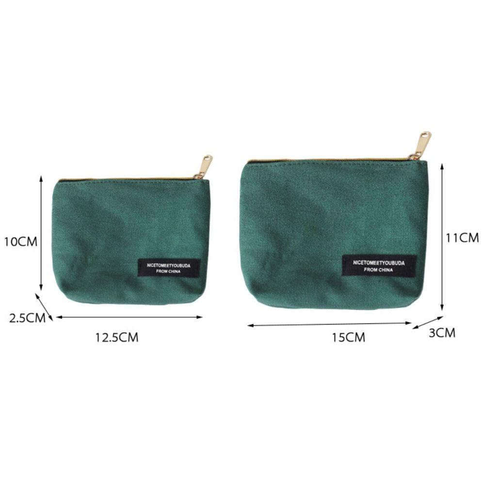 Мини-сумка для помады, холщовая косметичка в корейском стиле, кошелек для мелочи для женщин