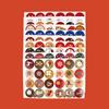 Advent Calendar 1-24 Number Sealing Sticker Multifunctional Diy Gift Box Candy Cookie Pack Label Decor Christmas Advent Sticker